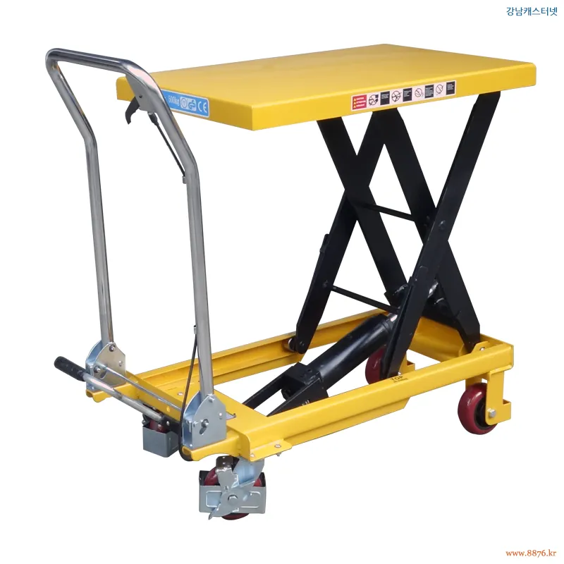 테이블리프트 이동식 족동 1단 500㎏용 D (C-491) 도면 1